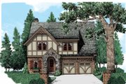 European Style House Plan - 4 Beds 3.5 Baths 2806 Sq/Ft Plan #927-543 