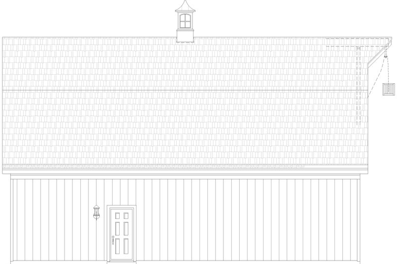 House Design - Exterior - Other Elevation 1 for Southern House Plan #932-1103, 2 bath