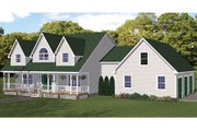 Colonial Style House Plan - 3 Beds 3 Baths 2655 Sq/Ft Plan #1061-4 Exterior 