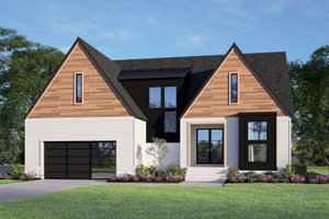 Contemporary Exterior - Front Elevation Plan #1080-25
