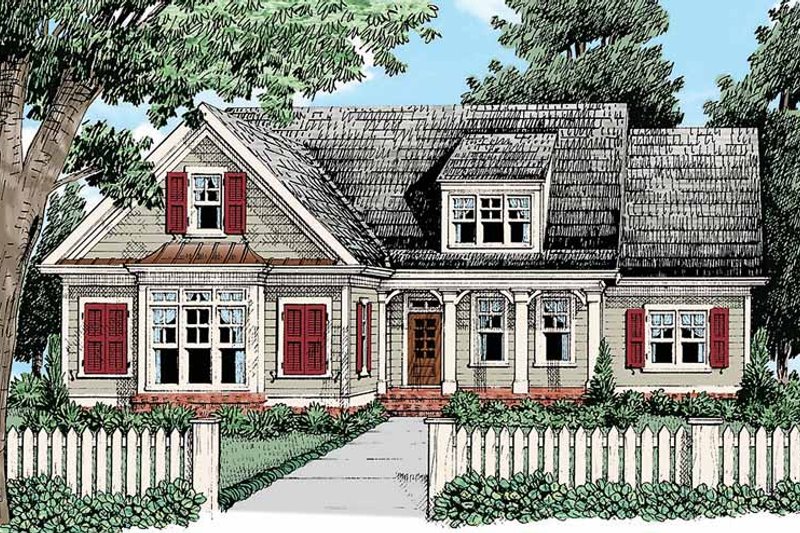 Architectural House Design - Country Exterior - Front Elevation Plan #927-428