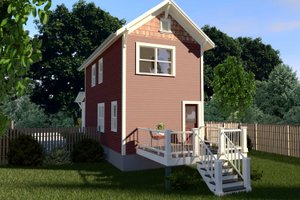 Dream House Plan - Farmhouse Exterior - Rear Elevation Plan #79-277