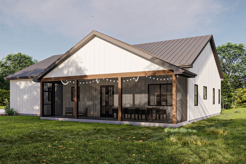 Dream House Plan - Exterior - Other Elevation 1 for Barndominium House Plan #455-552 - 1 bed, 1.5 bath