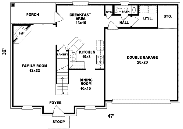 European Floor Plan - Main Floor Plan #81-659