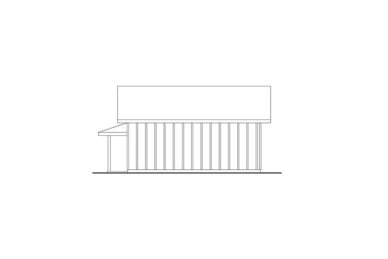 House Blueprint - Exterior - Other Elevation for Farmhouse House Plan #124-1462, 1 bath