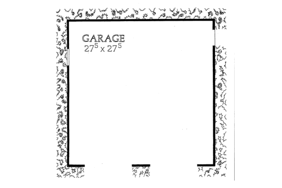 Floor Plan - Main Floor for Traditional House Plan #72-249, 0 bath