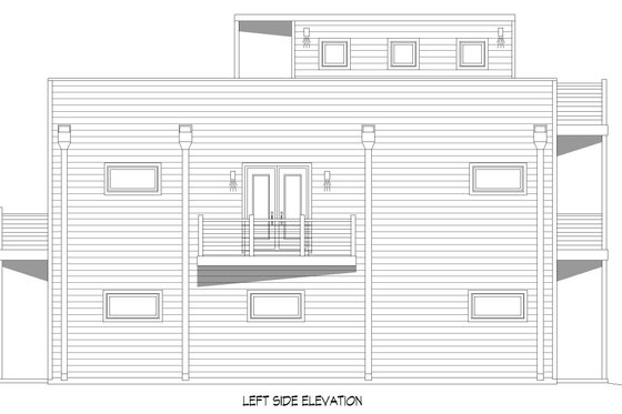 Exterior - Other Elevation for Contemporary House Plan #932-903 - 4 bed, 3 bath
