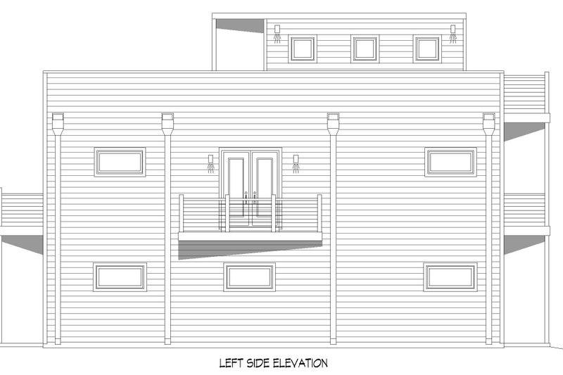 Home Plan - Exterior - Other Elevation for Contemporary House Plan #932-903 - 4 bed, 3 bath