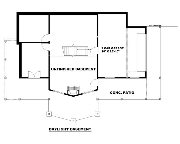 Traditional Floor Plan - Lower Floor Plan #117-916