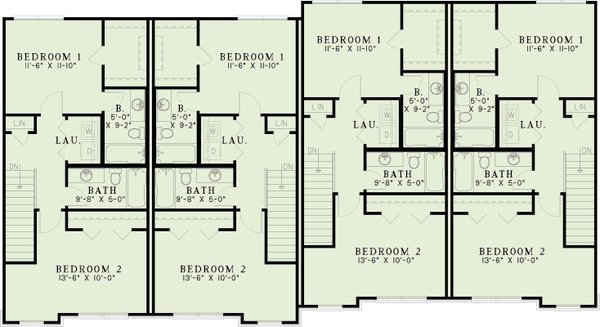 Dream House Plan - European Floor Plan - Upper Floor Plan #17-1172