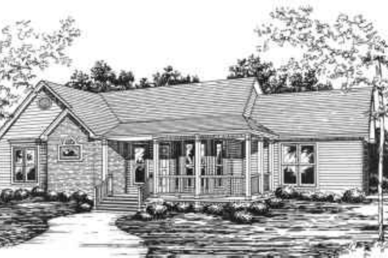 Dream House Plan - Traditional Exterior - Front Elevation Plan #30-140
