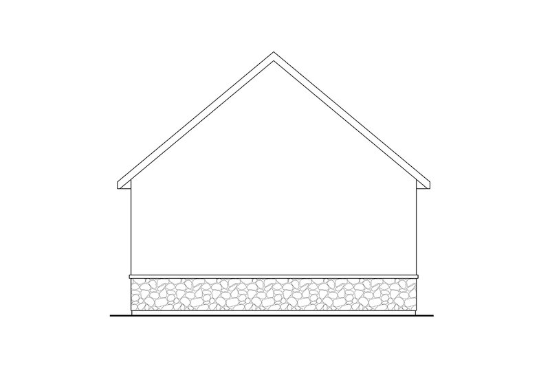 House Blueprint - Exterior - Rear Elevation for Traditional House Plan #124-1338, 0 bath