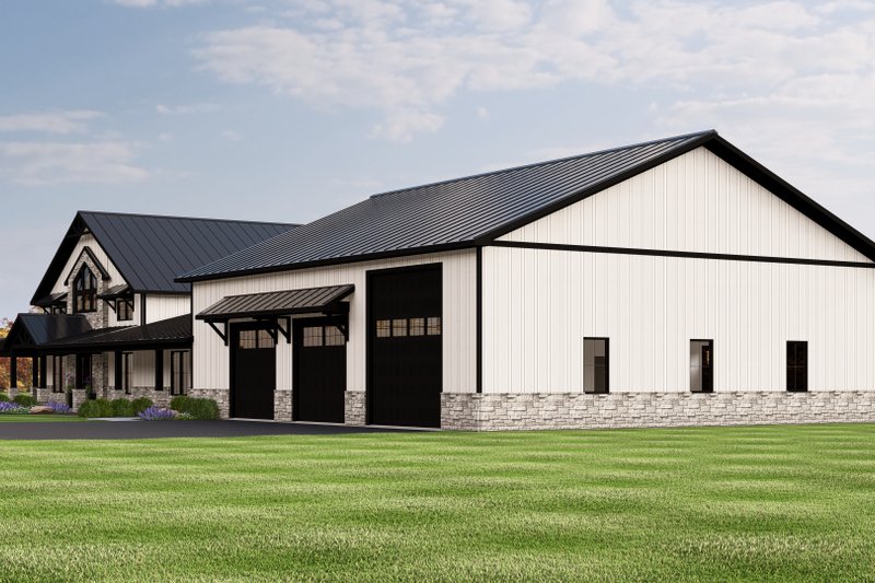 Architectural House Design - Exterior - Other Elevation 1 for Barndominium House Plan #1064-371 - 3 bed, 2.5 bath