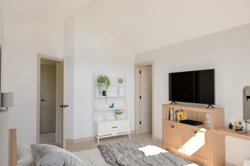 House Blueprint - Interior - Bedroom 1 for European House Plan #48-1207 - 3 bed, 2.5 bath