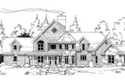European Style House Plan - 4 Beds 4 Baths 3475 Sq/Ft Plan #312-830 