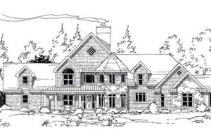 European Exterior - Front Elevation Plan #312-830