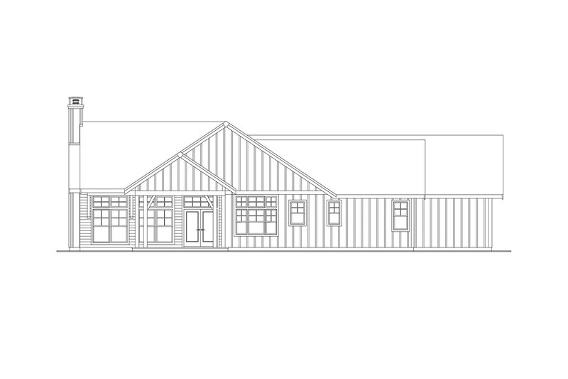 Dream House Plan - Exterior - Other Elevation 2 for Farmhouse House Plan #124-1363 - 2 bed, 3 bath