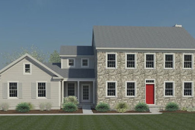 Colonial Style House Plan - 4 Beds 2.5 Baths 2423 Sq/Ft Plan #446-2