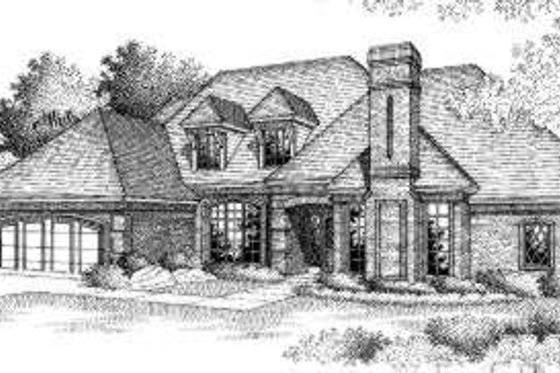 Exterior - Front Elevation for Traditional House Plan #310-149 - 4 bed, 2.5 bath