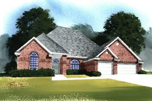 European Exterior - Front Elevation Plan #65-236