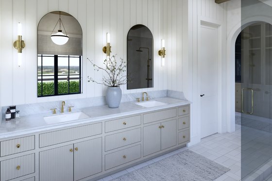 Interior - Master Bathroom 3 for European House Plan #1114-114 - 4 bed, 3.5 bath