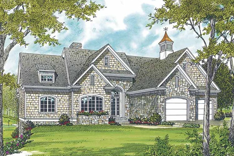Dream House Plan - Exterior - Front Elevation 3 for Country House Plan #453-301 - 3 bed, 3.5 bath