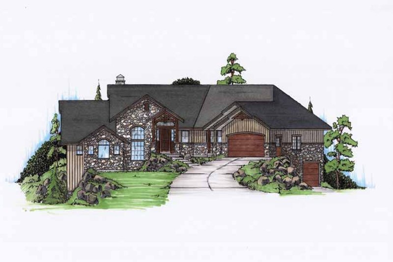 Dream House Plan - Craftsman Exterior - Front Elevation Plan #945-122