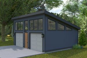 Contemporary Exterior - Front Elevation Plan #1060-284