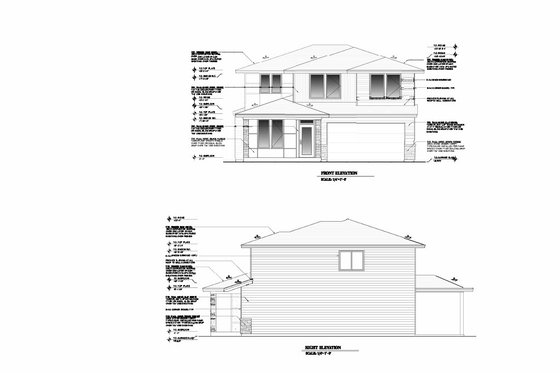 Exterior - Other Elevation for Prairie House Plan #53-734 - 5 bed, 2.5 bath