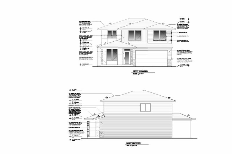 House Design - Exterior - Other Elevation for Prairie House Plan #53-734 - 5 bed, 2.5 bath