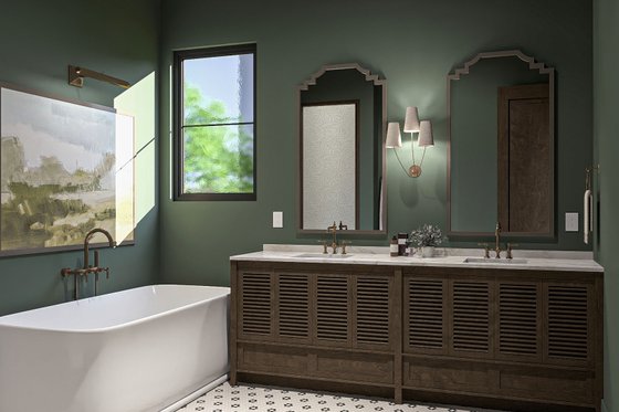 Interior - Master Bathroom 1 for Modern House Plan #455-372 - 3 bed, 2.5 bath