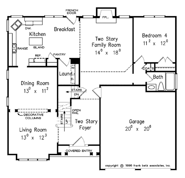 House Design - Traditional Floor Plan - Main Floor Plan #927-100
