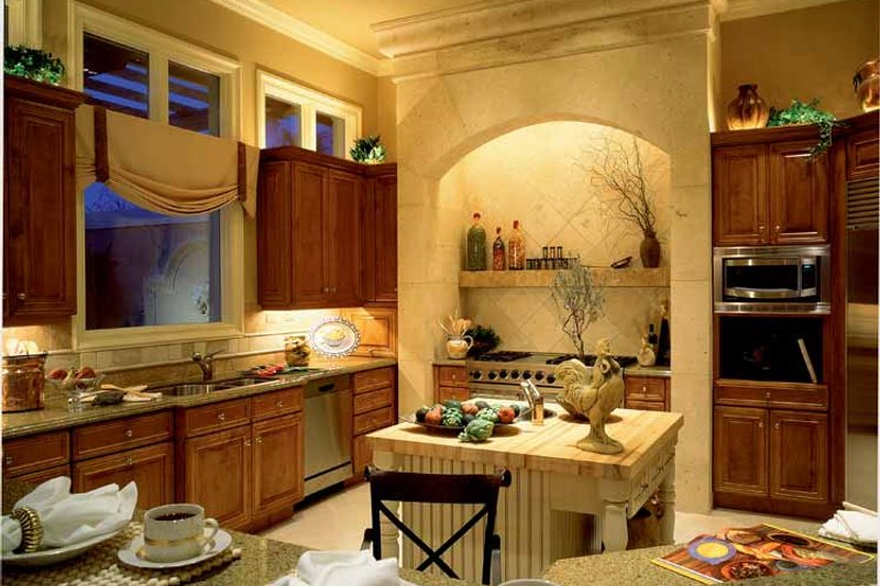 Home Plan - Interior - Kitchen for Mediterranean House Plan #930-104 - 3 bed, 4.5 bath