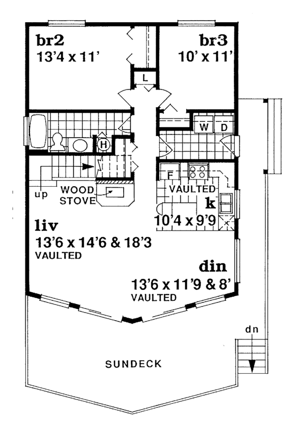 Home Plan - Contemporary Floor Plan - Main Floor Plan #47-872