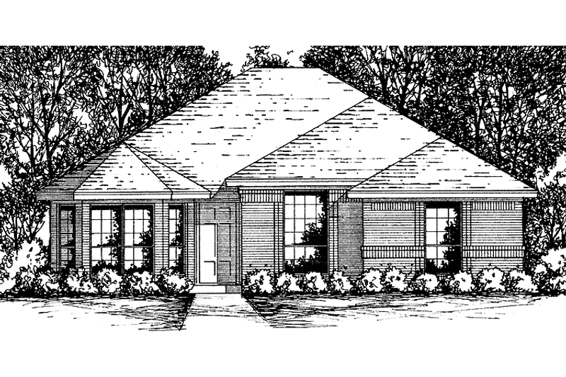 Home Plan - Exterior - Front Elevation 3 for Traditional House Plan #40-465 - 3 bed, 2 bath