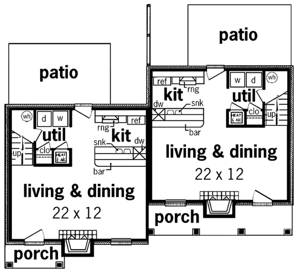 House Plan Design - Traditional Floor Plan - Main Floor Plan #45-396