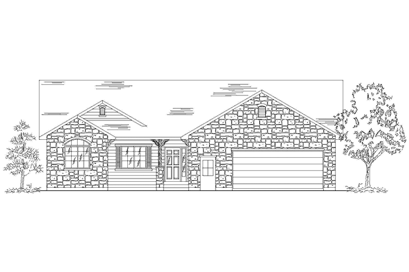 House Design - Ranch Exterior - Front Elevation Plan #945-83