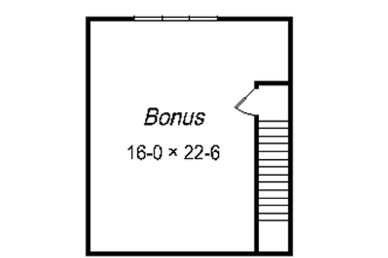 Floor Plan - Other Floor for European House Plan #329-248 - 3 bed, 2 bath
