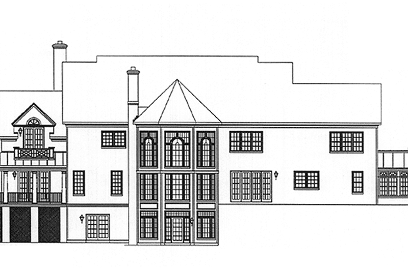 Home Plan - Exterior - Rear Elevation for Country House Plan #953-127 - 4 bed, 3.5 bath