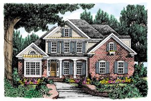 Country Exterior - Front Elevation Plan #927-685