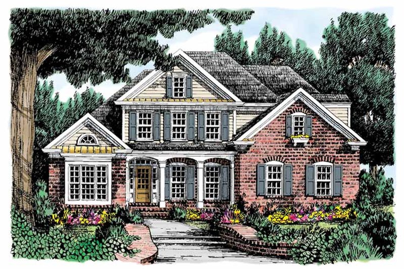 House Plan Design - Country Exterior - Front Elevation Plan #927-685