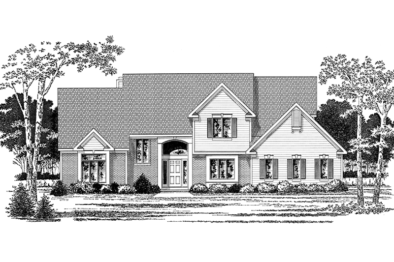 Dream House Plan - Exterior - Front Elevation 3 for Traditional House Plan #328-419 - 4 bed, 3.5 bath