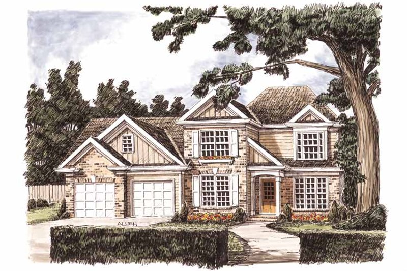 Dream House Plan - Traditional Exterior - Front Elevation Plan #927-717