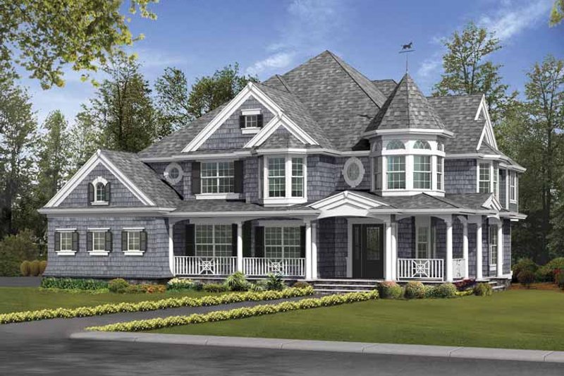 Dream House Plan - Victorian Exterior - Front Elevation Plan #132-493