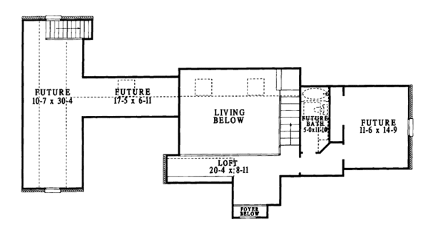 Dream House Plan - European Floor Plan - Upper Floor Plan #406-9631