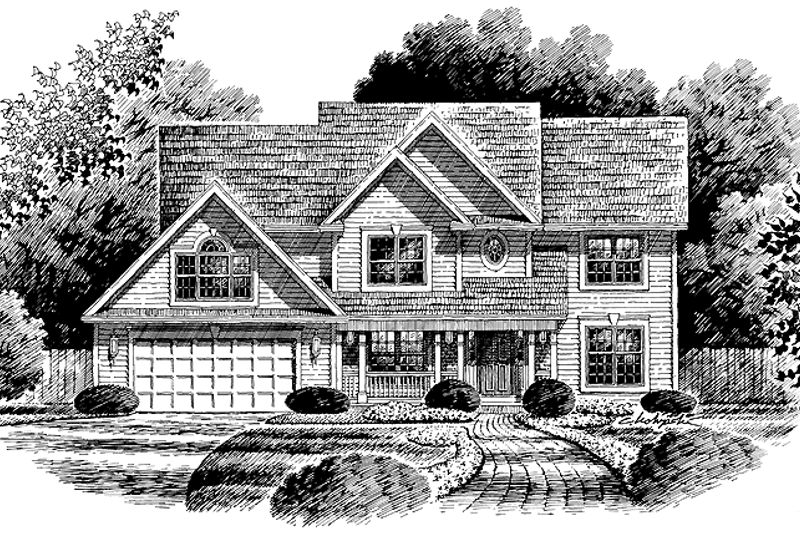 Dream House Plan - Country Exterior - Front Elevation Plan #316-157