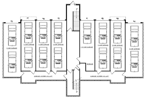 Colonial Floor Plan - Lower Floor Plan #70-1398