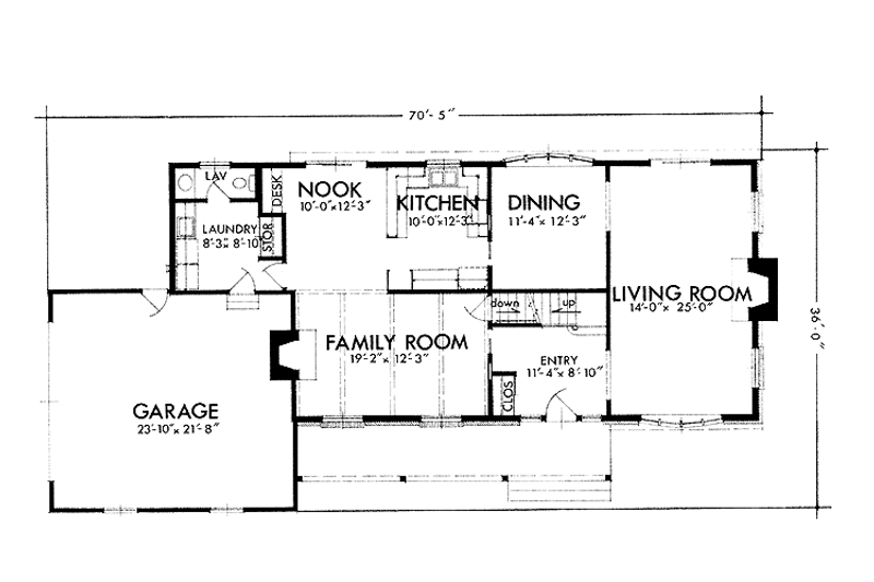 Dream House Plan - Floor Plan - Main Floor for Colonial House Plan #320-1369 - 4 bed, 2.5 bath