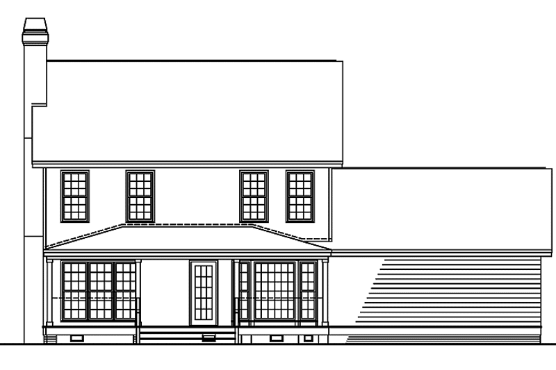 House Plan Design - Exterior - Rear Elevation 1 for Country House Plan #929-373 - 3 bed, 2.5 bath