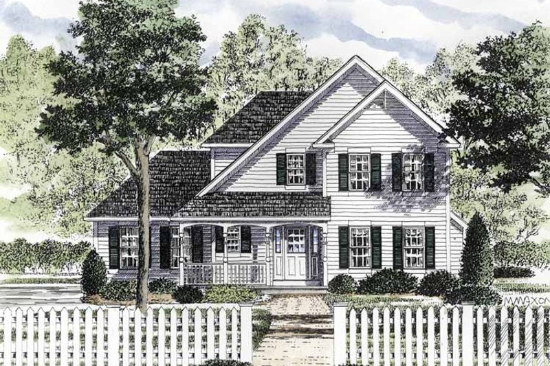 Home Plan - Country Exterior - Front Elevation Plan #316-182